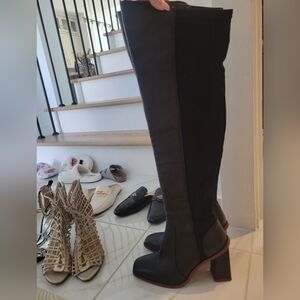 Vince Camuto Black Over the Knee Boots